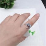 Bague Fleur de Lotus Vintage en Argent Plaqué élégante et Raffinée