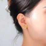 Boucles D’oreille Lotus en Acier Inoxydable élégantes et Durables