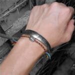 Bracelet Bouddhiste avec Amulette Mantra - Excellent Cadeau Ajustable