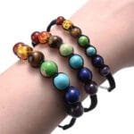 Bracelet des 7 Chakras en Tissu Tressé pour équilibre émotionnel