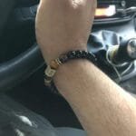 Bracelet Perles Homme en Pierre Onyx élégant et Unique