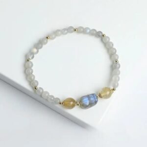 bracelet pierre de lune romantique elegue et unique 415