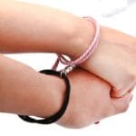 Bracelets de L’amitié Couple Magnétique en Corde et Acier Inoxydable