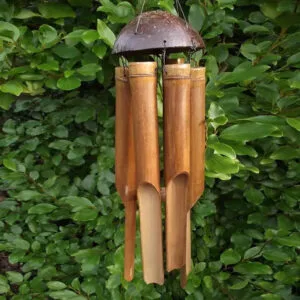 Carillon Unique en Bambou Naturel pour votre Espace Extérieur