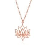 Collier Bohème en Alliage de Zinc avec Fleur de Lotus