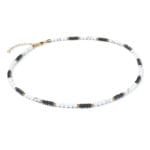 Collier en Pierre Naturelle Howlite Bleu ou Blanc élégant et Raffiné