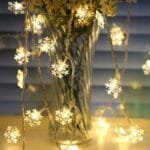 Guirlande Flocon de Neige à Lumière Chaude pour Décoration Intérieure