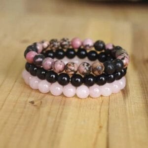 Magnifique Bracelet Mala en Quartz Rose pour élégance et Sérénité