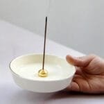 Porte Encens Goutte D’eau en Céramique pour Méditation et Relaxation