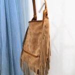 Sac à Bandoulière Femme à Franges en Cuir Tendance et Pratique