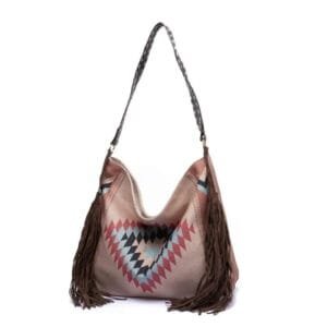 Sac à Bandoulière Femme Style Plage 43 Cm Coloré et Tendance