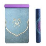 Tapis de Yoga en Daim Motif Spirituelle - Luxe et Durabilité