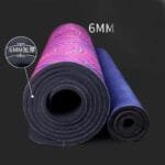 Tapis de Yoga Mandala Violet en Microfibre à Surface Douce