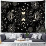 Tapisserie Murale Pleine Lune pour une Ambiance Mystique Chez